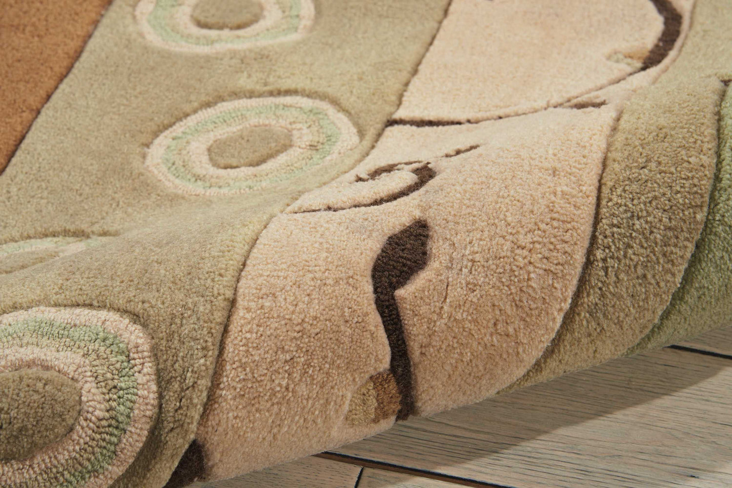 Nourison Home Contour  Green  Contemporary