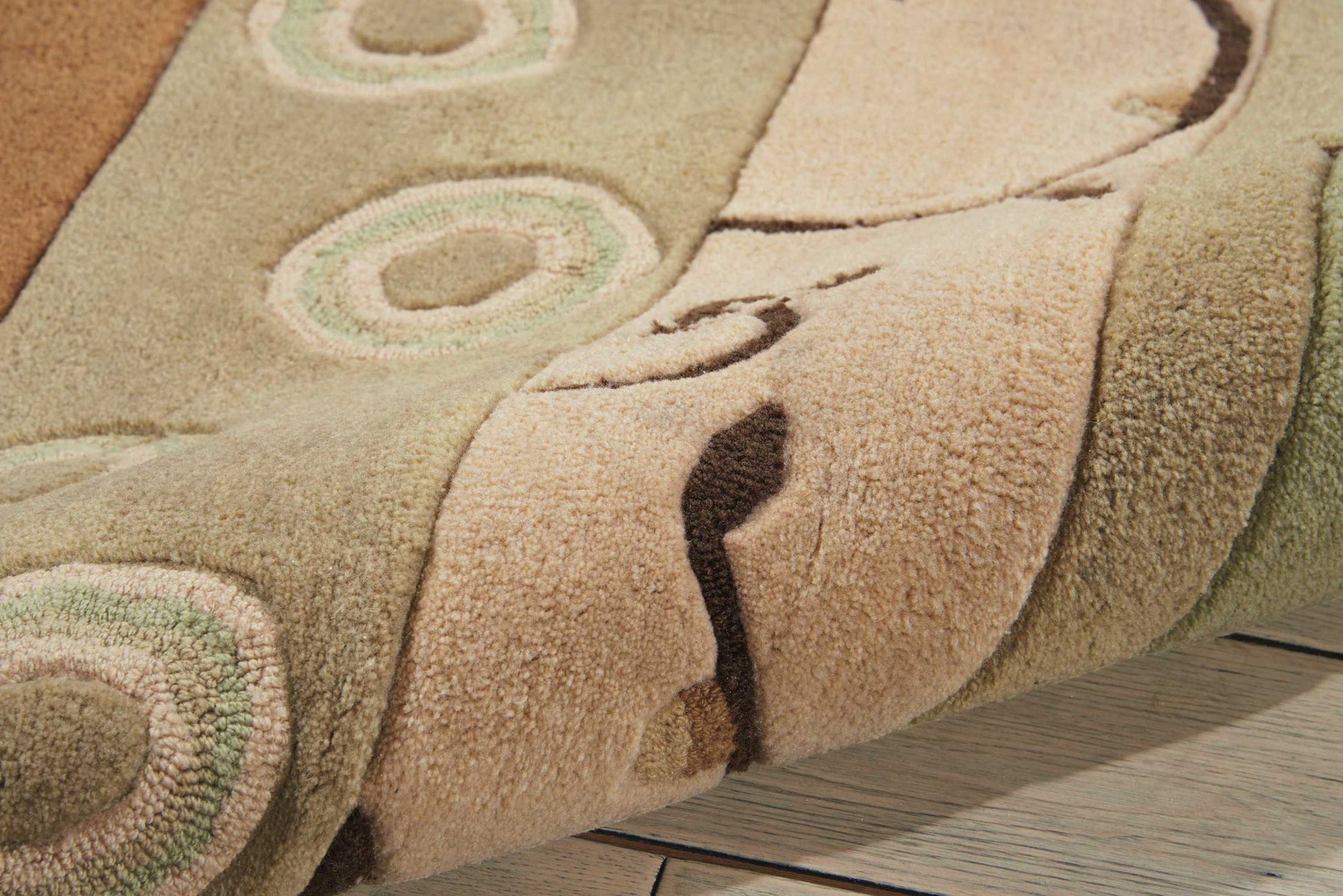 Nourison Home Contour  Green  Contemporary