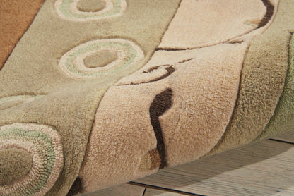 Nourison Home Contour  Green  Contemporary