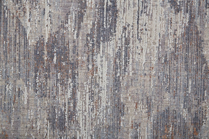 Feizy Lennon 39FYF Gray Multi Abstract Machine Woven Rug - Rugs - Feizy - Atlanta Designer Rugs