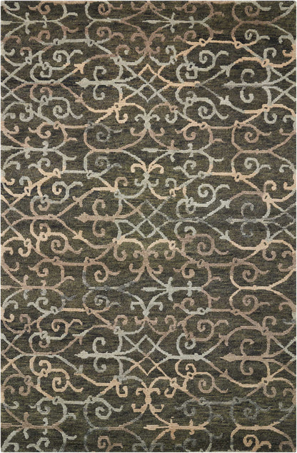 Nourison Home Tahoe Modern MTA05 Charcoal Contemporary Knotted Rug