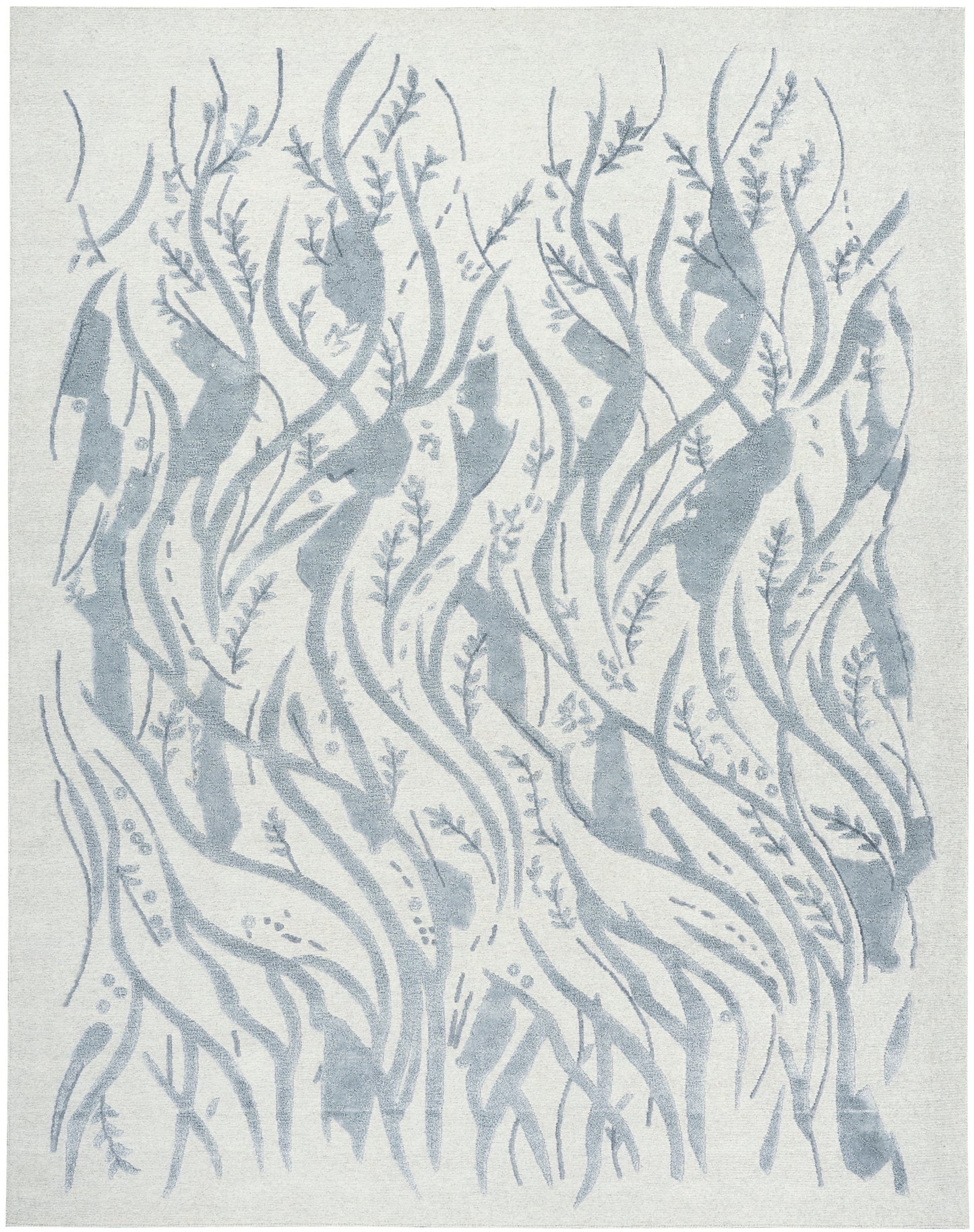 Nourison Home Divine DIV13 Slate Contemporary Hand Knotted Rug