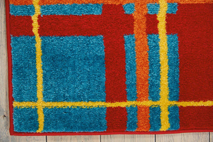 Nourison Home Oakdale  Red  Contemporary