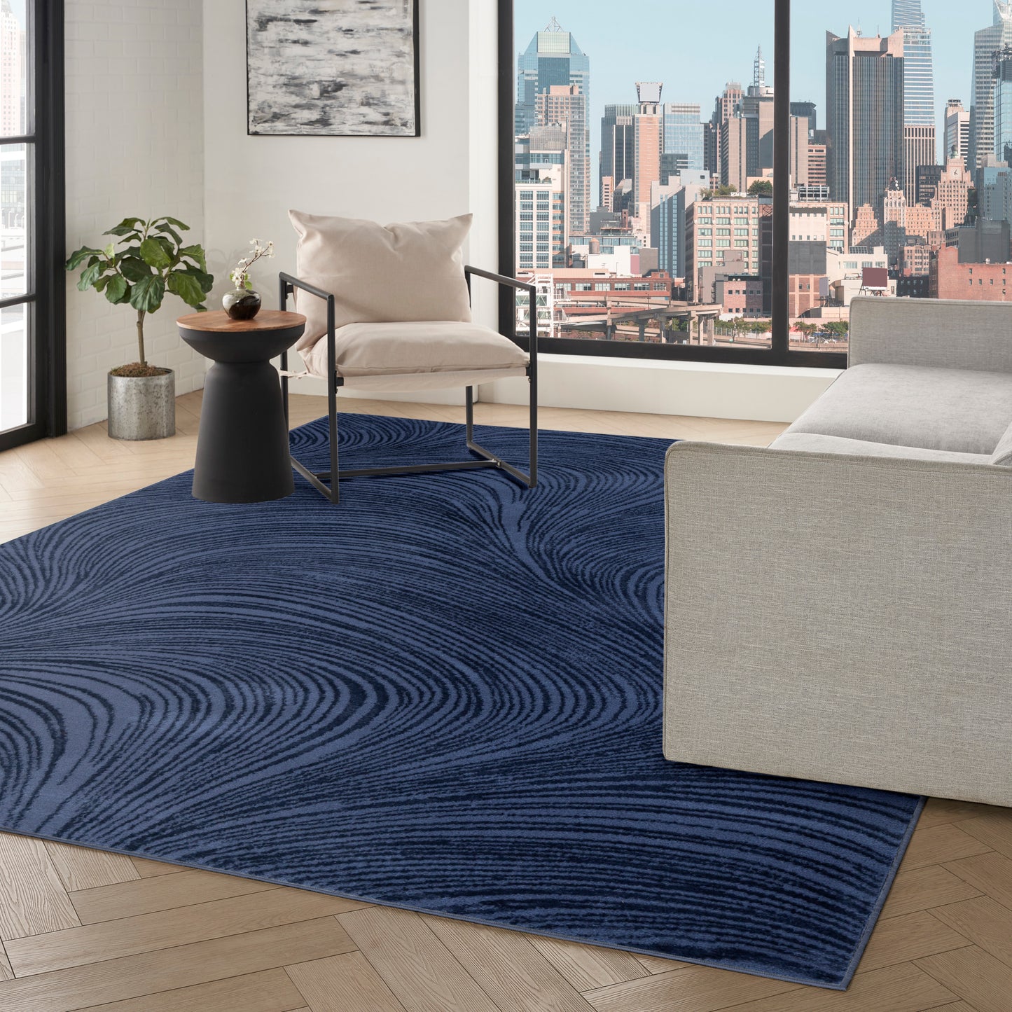 DKNY Central Park West  Navy  Contemporary