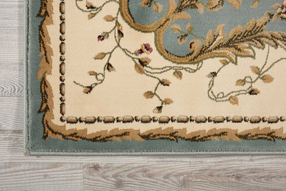 Nourison Home Bordeaux  Slate Blue  Traditional