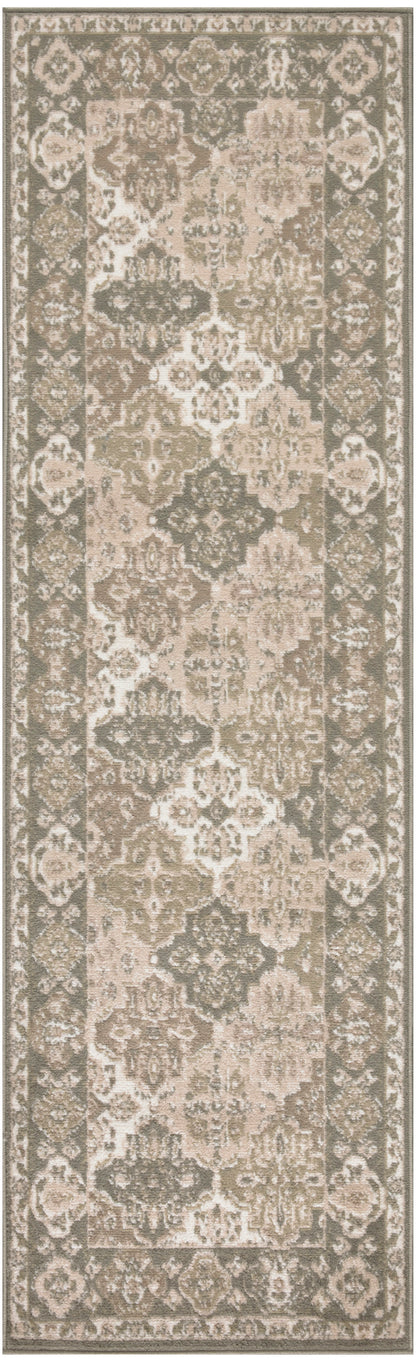 Nourison Home Grafix GRF31 Green Traditional Power-loomed Rug