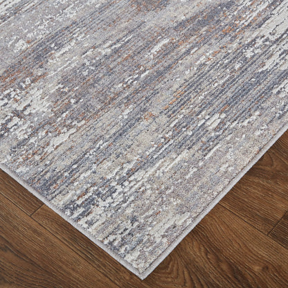 Feizy Lennon 39FYF Gray Multi Abstract Machine Woven Rug - Rugs - Feizy - Atlanta Designer Rugs