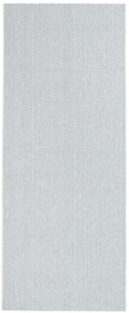 Nourison Home Natural Texture NTX01 Ivory Blue Contemporary Machine Woven Rug