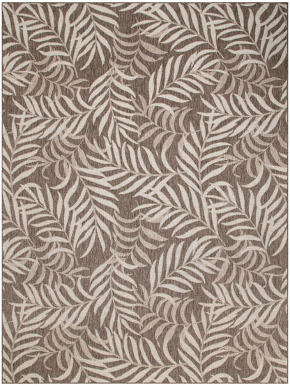 Nourison Home Garden Oasis GOA01 Mocha Contemporary Power-loomed Rug
