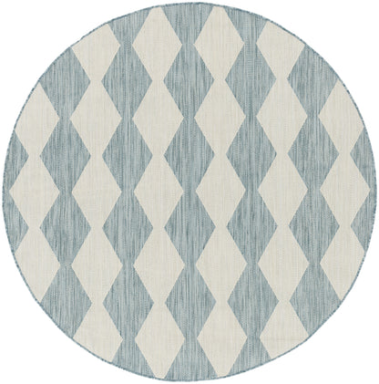 Nourison Home Positano POS04 Aqua Contemporary Power-loomed Rug