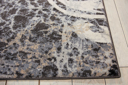 Nourison Home Maxell  Ivory Charcoal  Contemporary