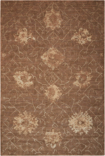 Nourison Home Silken Allure SLK08 Chocolate Traditional Loomed Rug