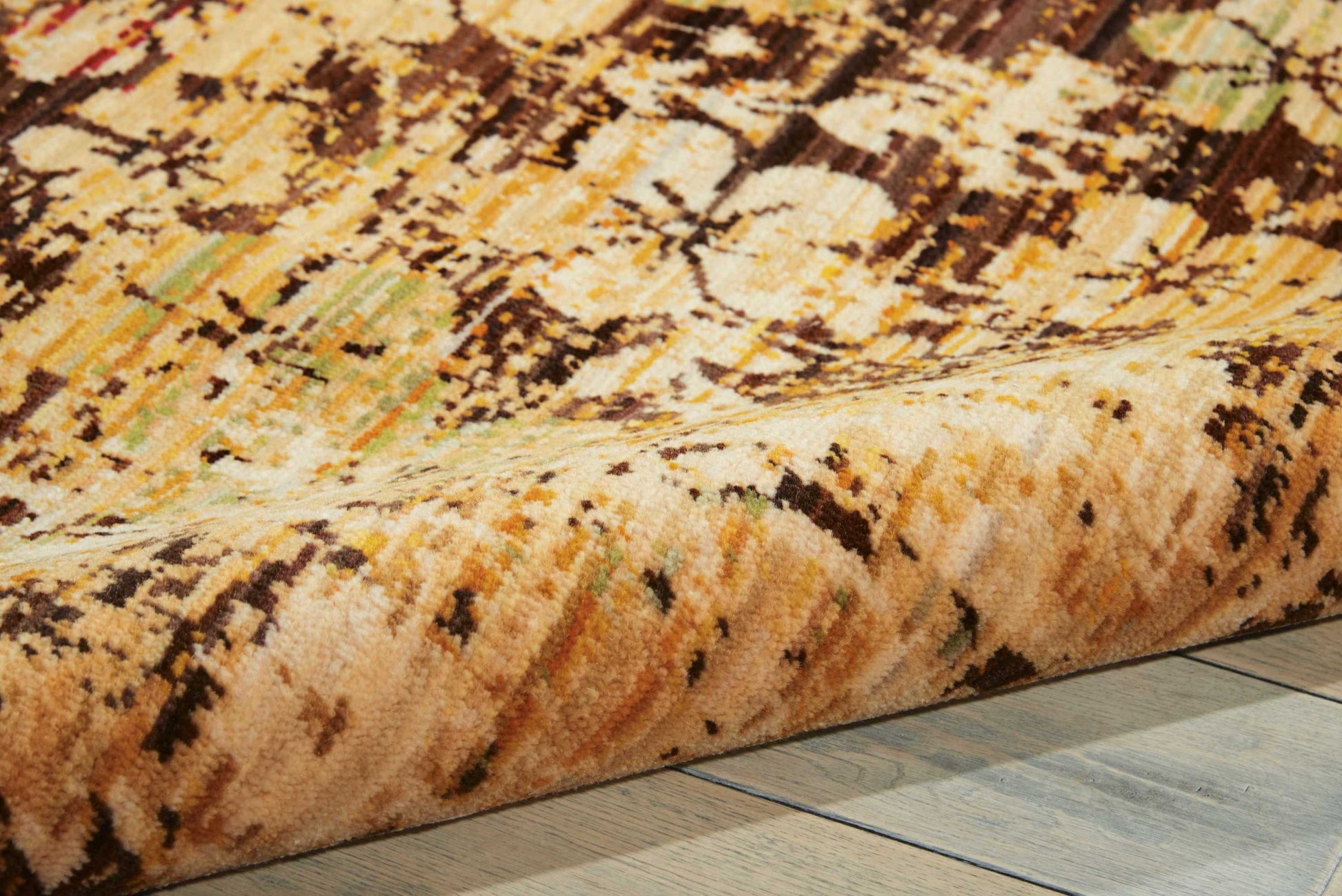 Nourison Home Rhapsody  Beige Gold  Transitional