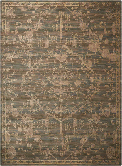 Nourison Home Silk Elements SKE30 Azure Traditional Loomed Rug