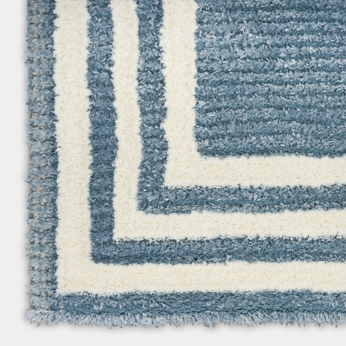 Nourison Home Pacific Shag  Blue Ivory  Contemporary
