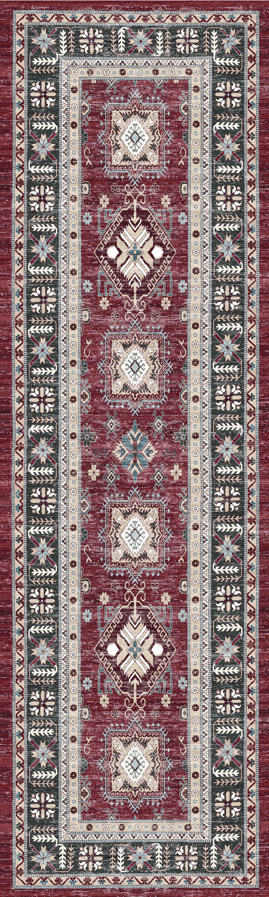 Nourison Home Fulton FUL03 Red Traditional Power-loomed Rug