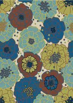 Nourison Home Home & Garden  Light Blue  Contemporary