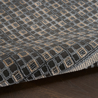 Nourison Home Nordic  Black Taupe  Contemporary