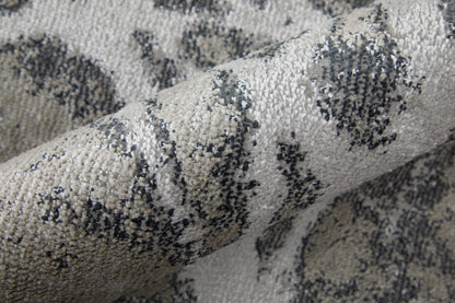 Feizy Astra  Gray Silver Transitional/Industrial/Casual