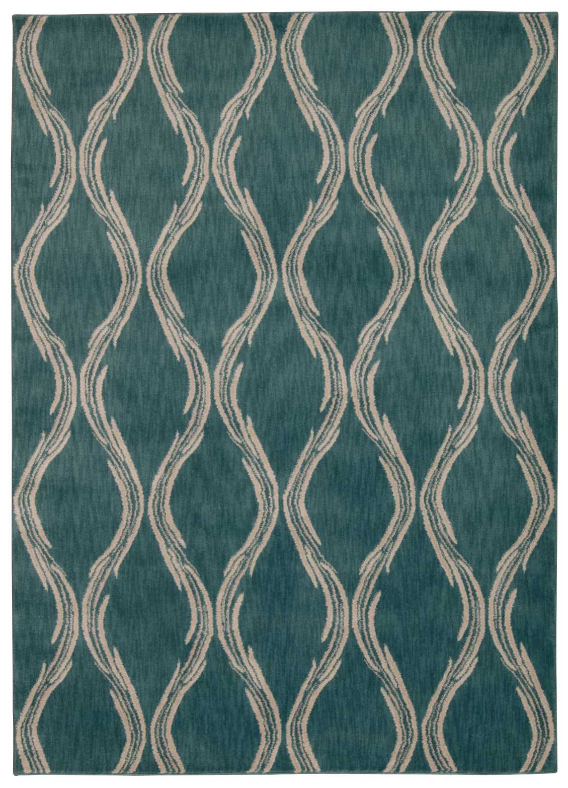Nourison Home Tranquility TNQ02 Aqua Transitional Power-loomed Rug