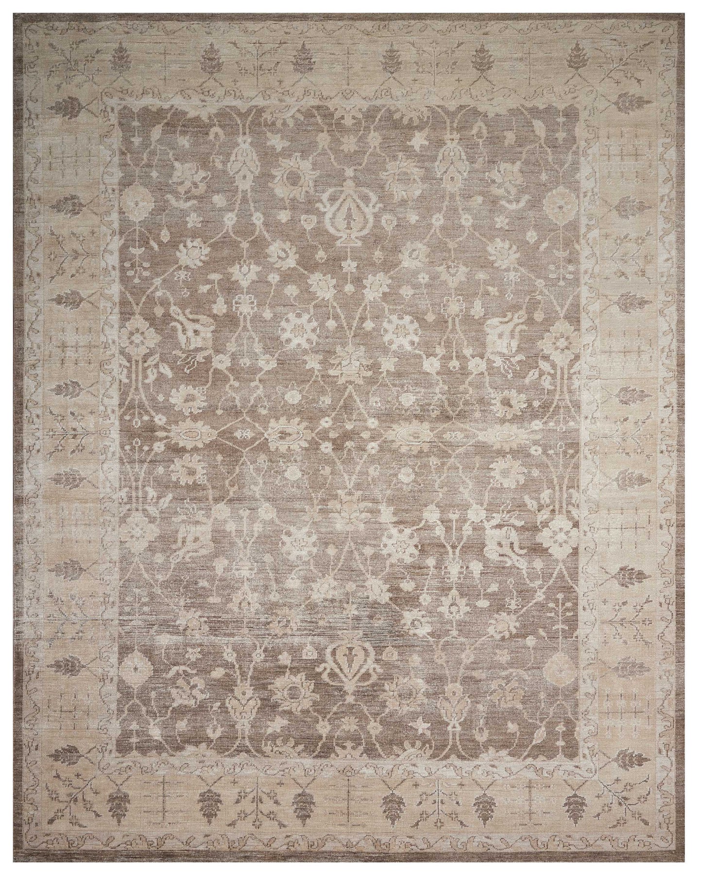 Nourison Home Aldora ALD09 Sand Traditional Hand Knotted Rug