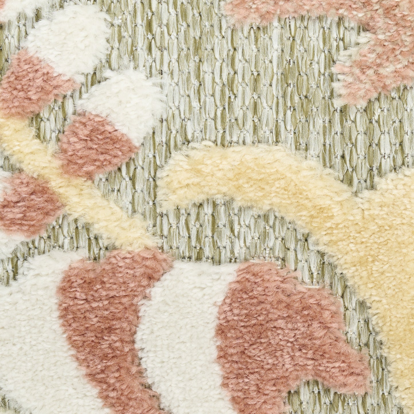 Nourison Home Aloha  Sage Rose  Contemporary