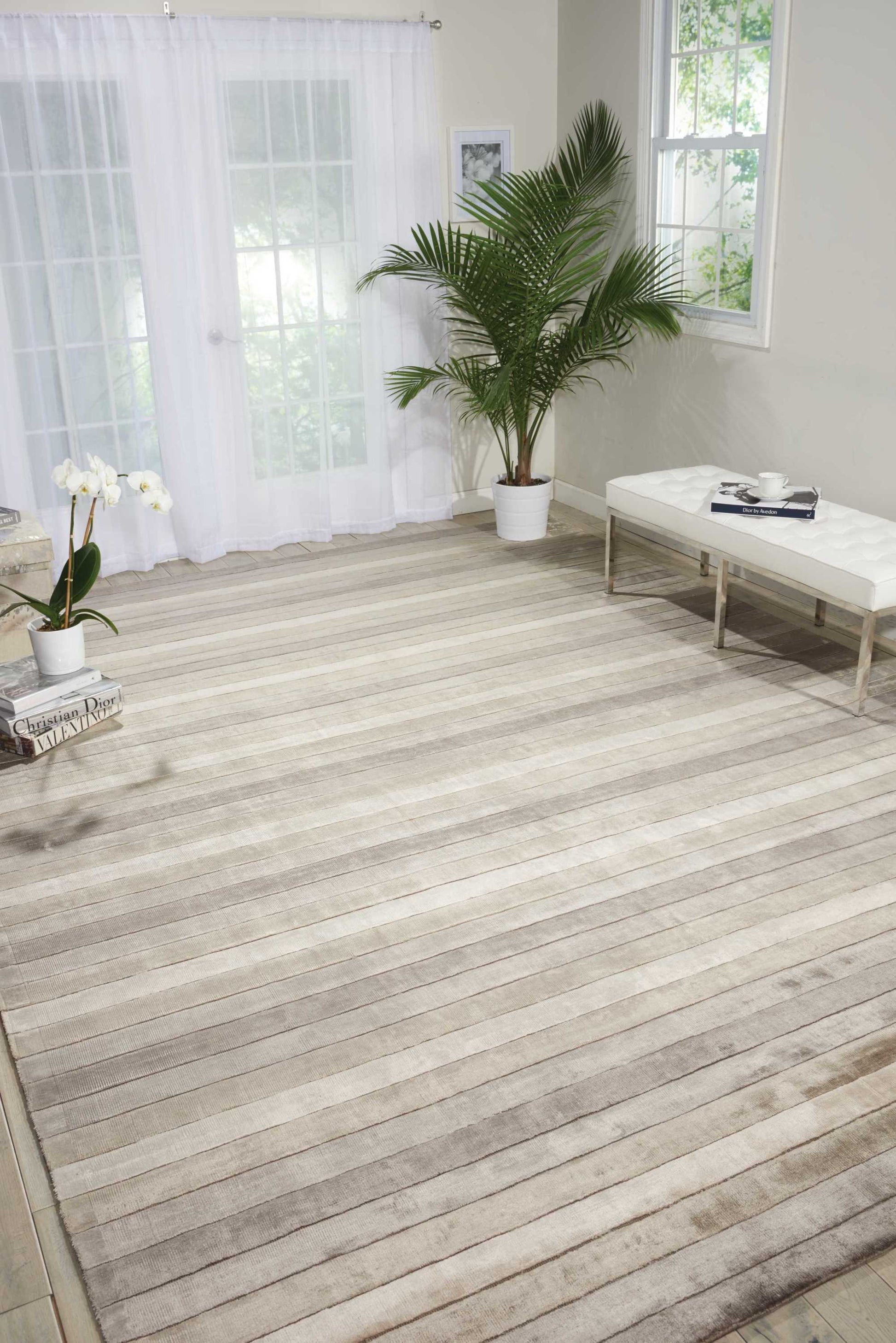 Nourison Home Aura  Silver Shadow  Contemporary