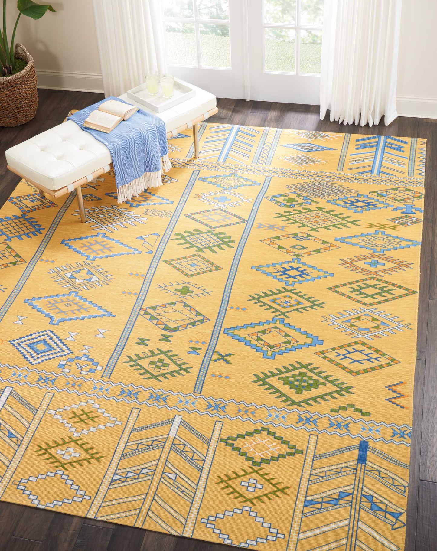 Nourison Home Madera  Saffron  Transitional