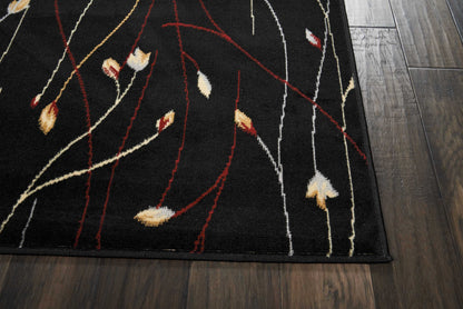 Nourison Home Grafix  Black  Contemporary