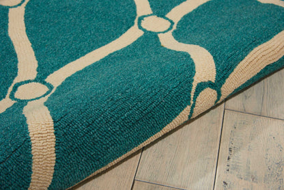 Nourison Home Portico  Aqua  Contemporary