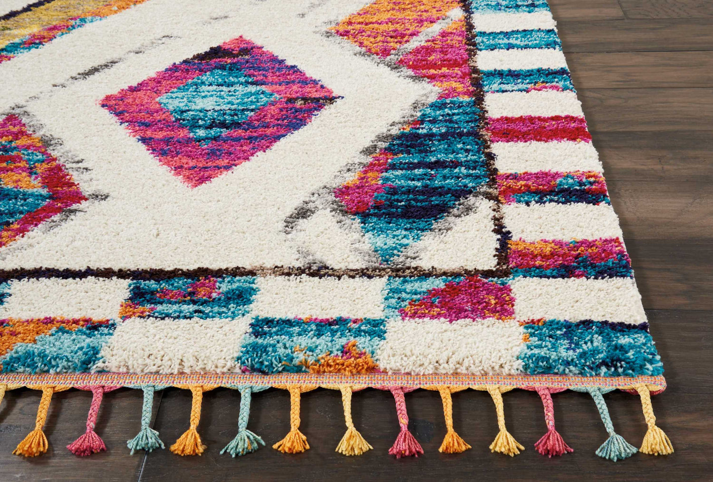 Nourison Home Nomad  Ivory Multicolor  Transitional