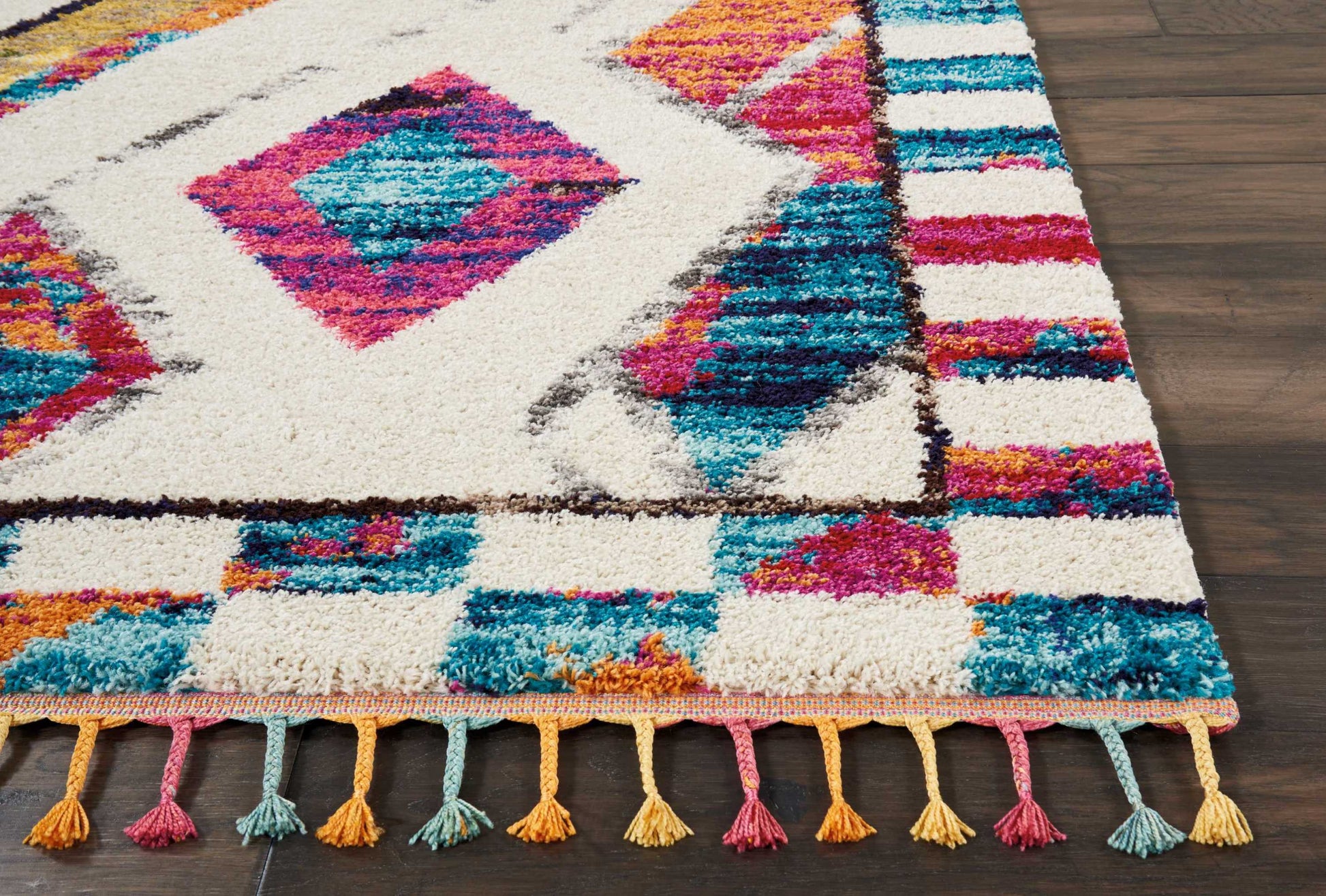 Nourison Home Nomad  Ivory Multicolor  Transitional