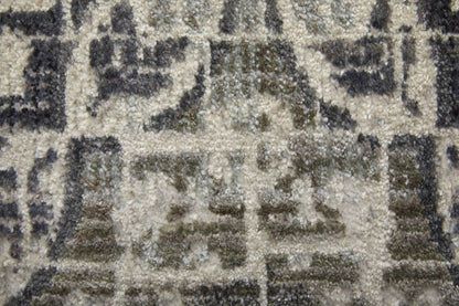 Feizy Kano 3874F Gray Ivory Transitional/Bohemian & Eclect Rug - Rugs - Feizy - Atlanta Designer Rugs
