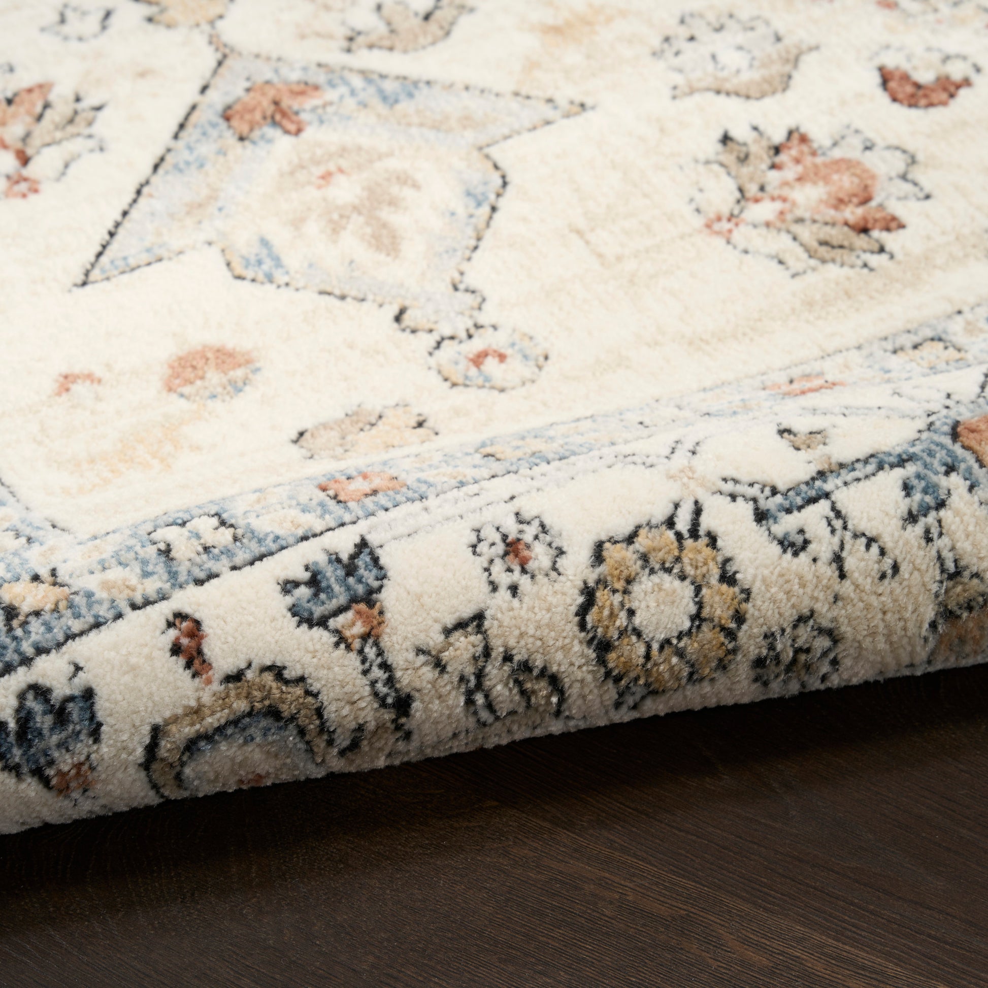 Nourison Home Pardis  Blue Taupe  Traditional