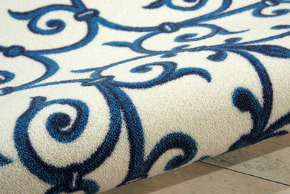 Nourison Home Home & Garden  Blue  Transitional