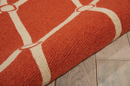 Nourison Home Portico  Orange  Contemporary