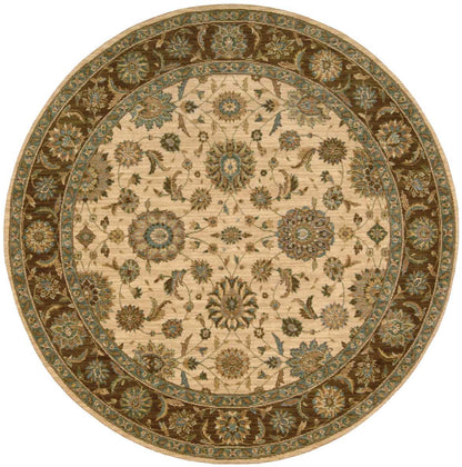 Nourison Home Living Treasures LI05 Beige Traditional Loom-woven Rug