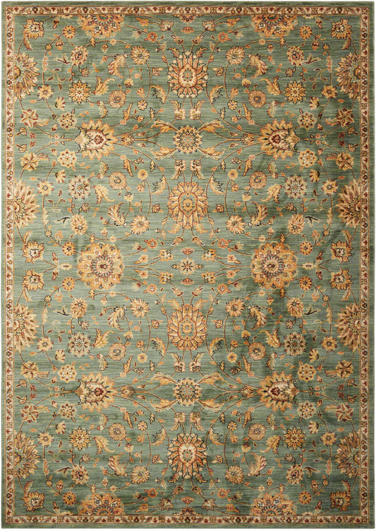 Nourison Home Ancient Times  Teal  Traditional