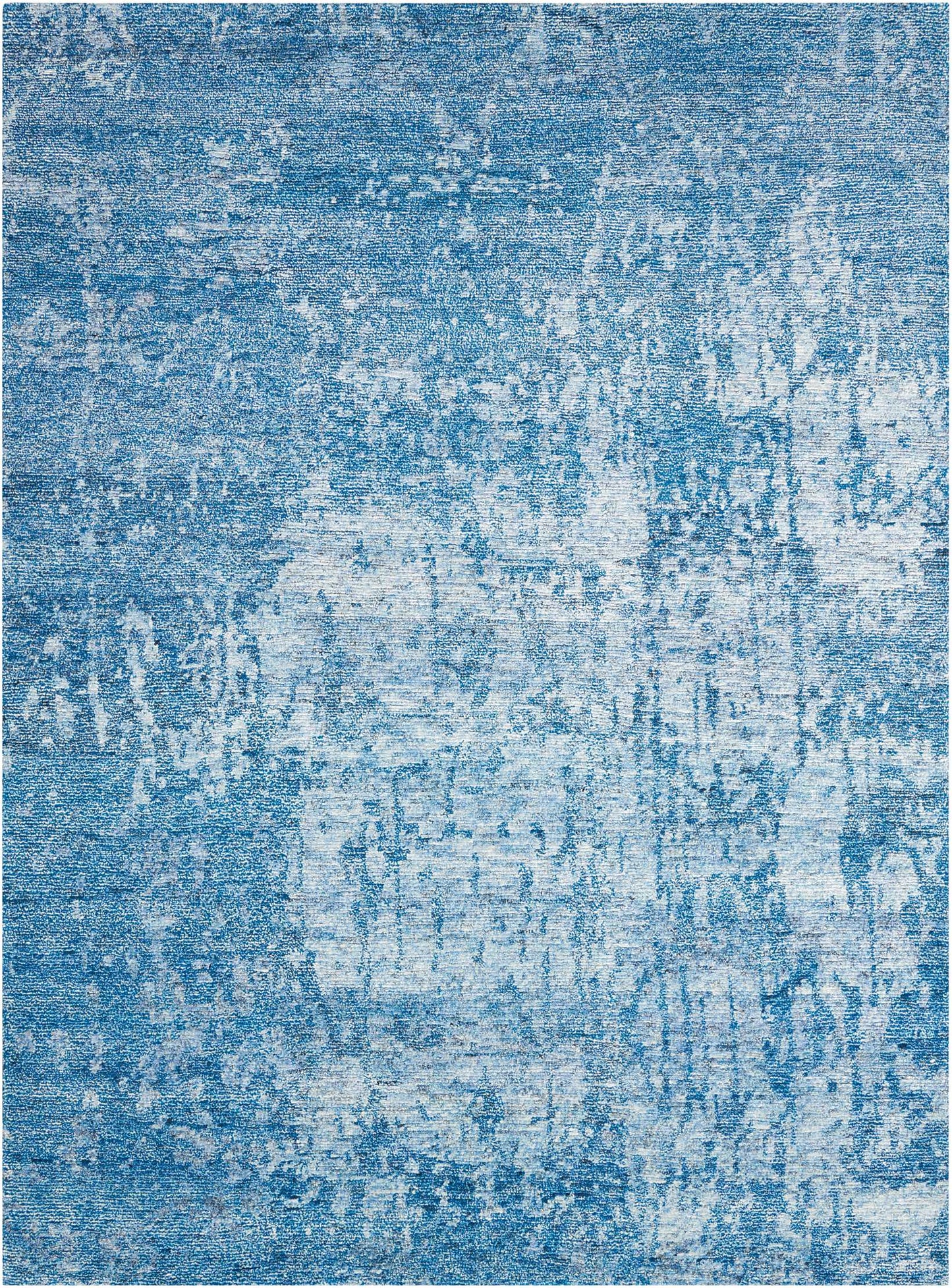 Nourison Home Silk Shadows SHA10 Ocean Transitional Hand Knotted Rug