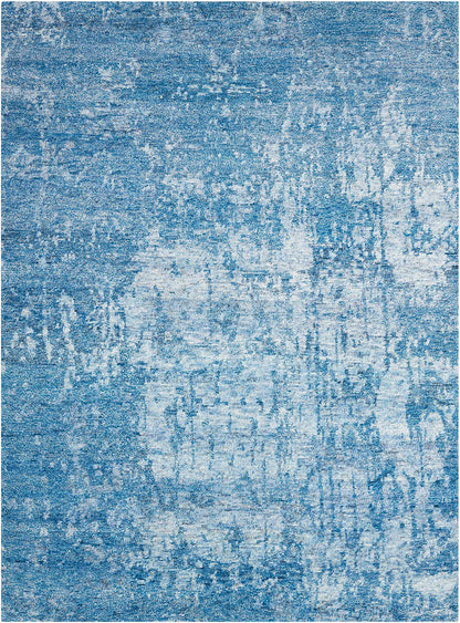 Nourison Home Silk Shadows SHA10 Ocean Transitional Hand Knotted Rug