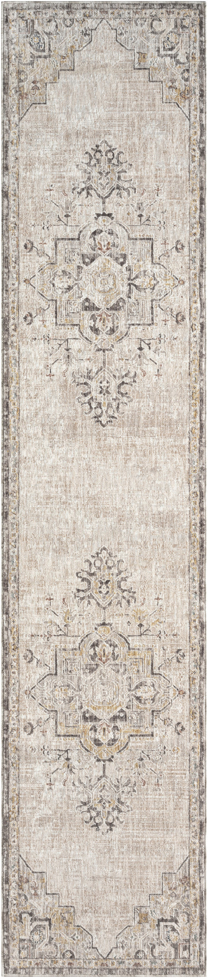 Nourison Home Antique Fusion ANF01 Ivory Charcoal Traditional Machine Woven Rug