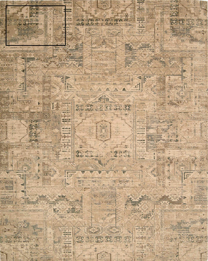 Nourison Home Silk Elements SKE13 Beige Traditional Loomed Rug