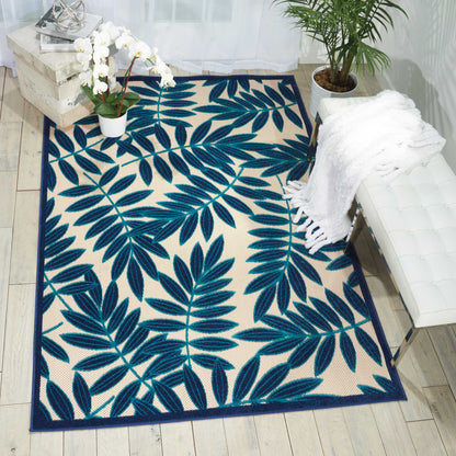 Nourison Home Aloha  Navy  Contemporary