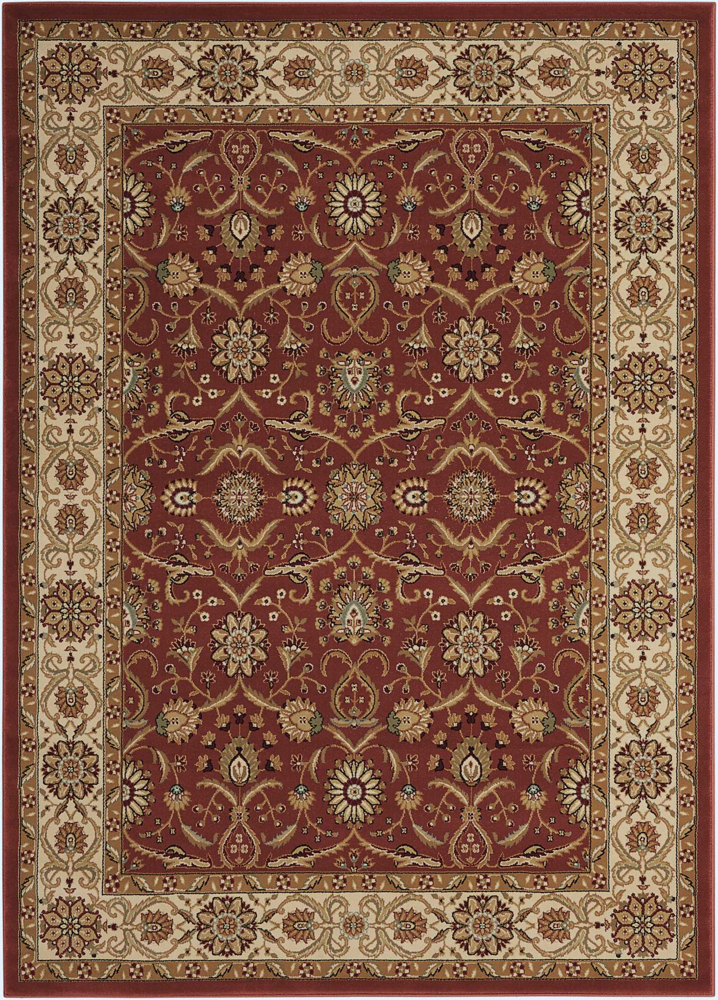 Nourison Home Persian Crown PC001 Brick Traditional Power-loomed Rug
