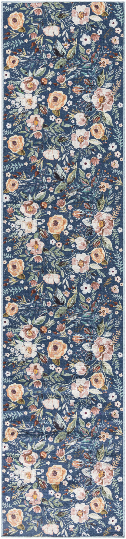 Nourison Home Nourison Washables NWB01 Navy Multicolor Traditional Power-loomed Rug