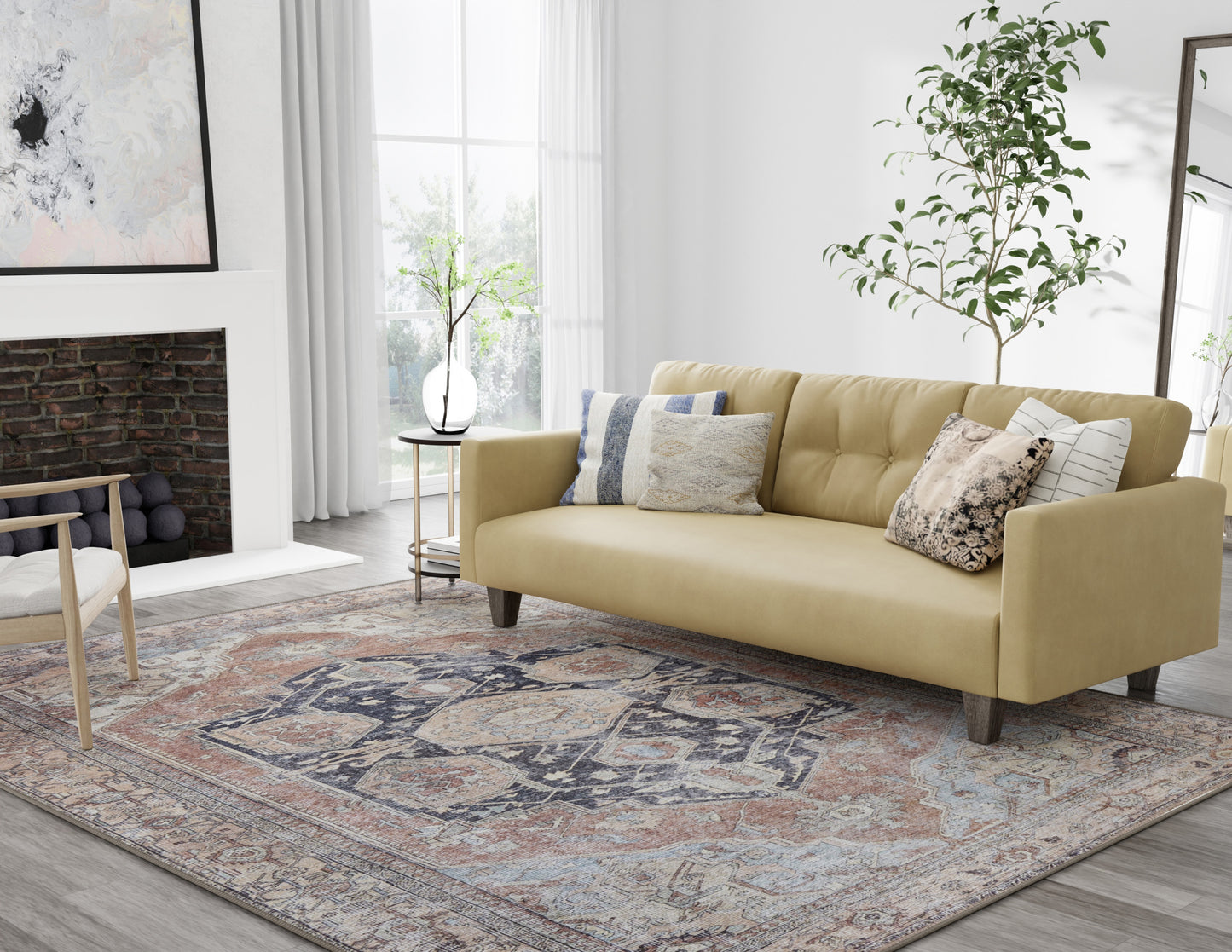 Feizy Percy  Brown Rust Transitional/Bohemian & Eclectic/Classic