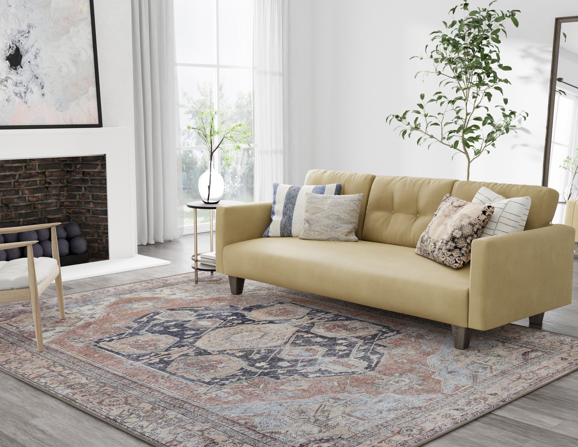 Feizy Percy  Brown Rust Transitional/Bohemian & Eclectic/Classic