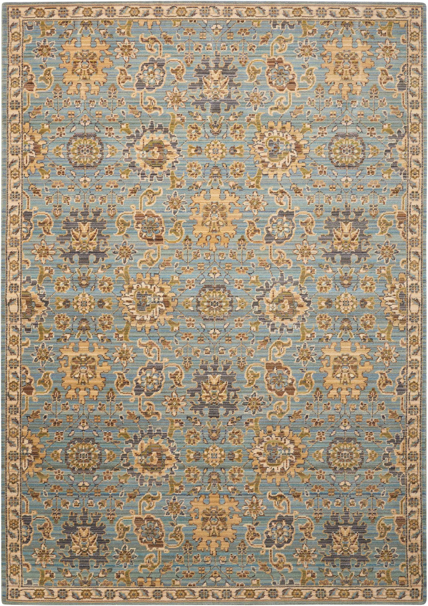 Nourison Home Timeless TML19 Light Blue Traditional Loomed Rug