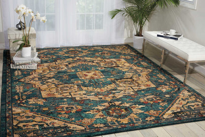 Nourison Home Nourison 2020  Teal  Traditional