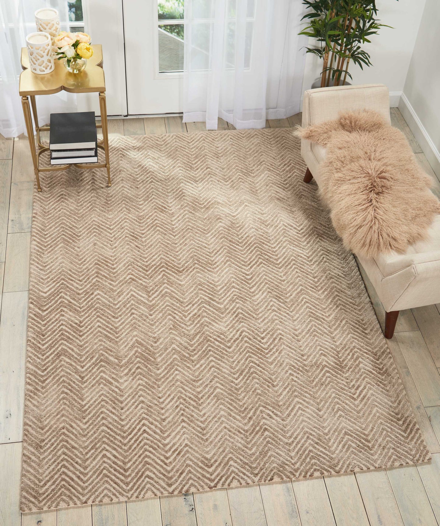 Nourison Home Deco Mod  Taupe  Transitional